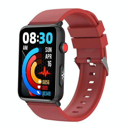 Bluetooth Smart Watch With Ecg Temperature And Heart Rate - Brown Leather