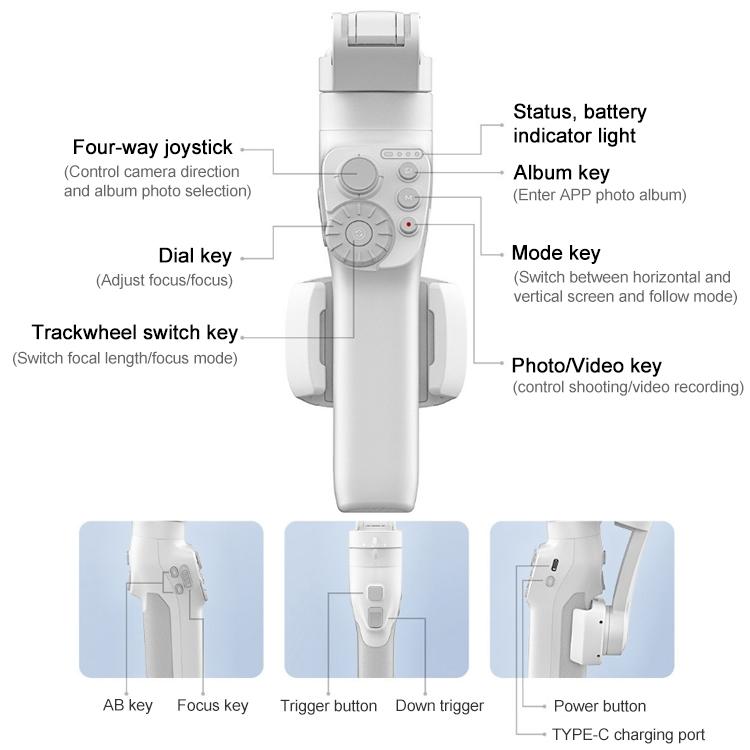 Vimble 3 Handheld Stabilizer - Three-axis Gimbal with Anti-shake Technology