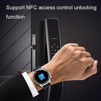 Smart Bluetooth Calling Watch With Nfc Function - Green Silver Steel