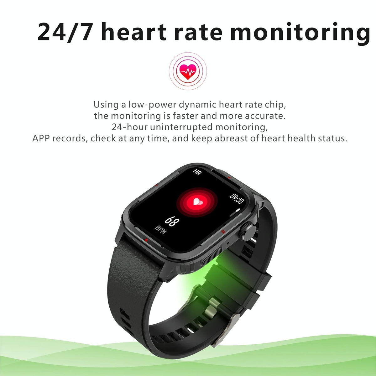 1.7 Inch Tft Hd Screen Smart Watch Support Bluetooth Calling / Blood Pressure Monitoring - Blue