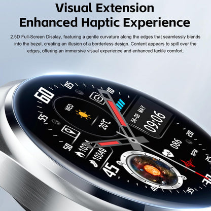 1.53 Inch Ips Screen 2 In 1 Bluetooth Earphone Smart Watch - Black