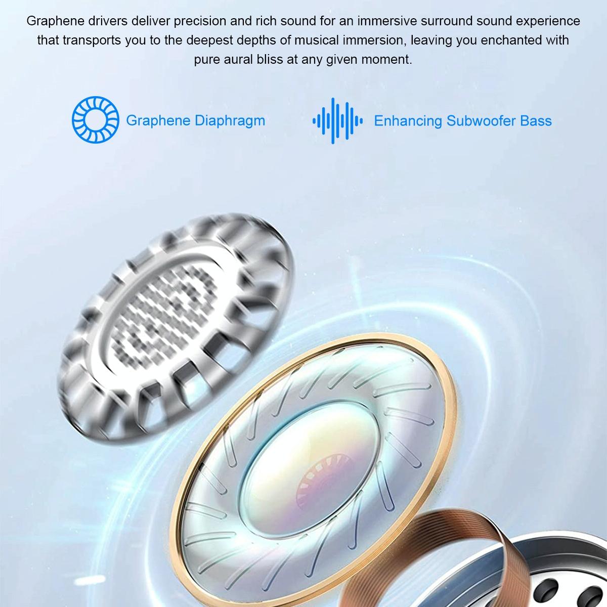 1.53 Inch Ips Screen 2 In 1 Bluetooth Earphone Smart Watch - Black