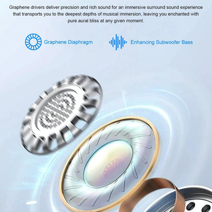 1.53 Inch Ips Screen 2 In 1 Bluetooth Earphone Smart Watch - Black