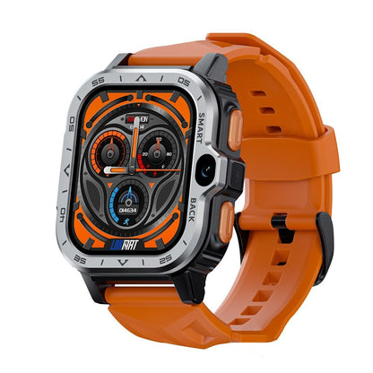 2.02 Inch Android 8.1 Full Network Wifi Card Bluetooth Smart Watch - Navy Blue