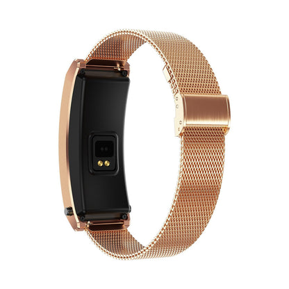 Smart Bracelet With Sleep And Oxygen Monitoring - Tft Display - Black