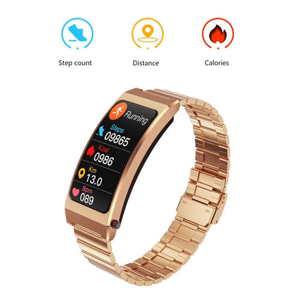 Smart Bracelet With Sleep And Oxygen Monitoring - Tft Display - Black