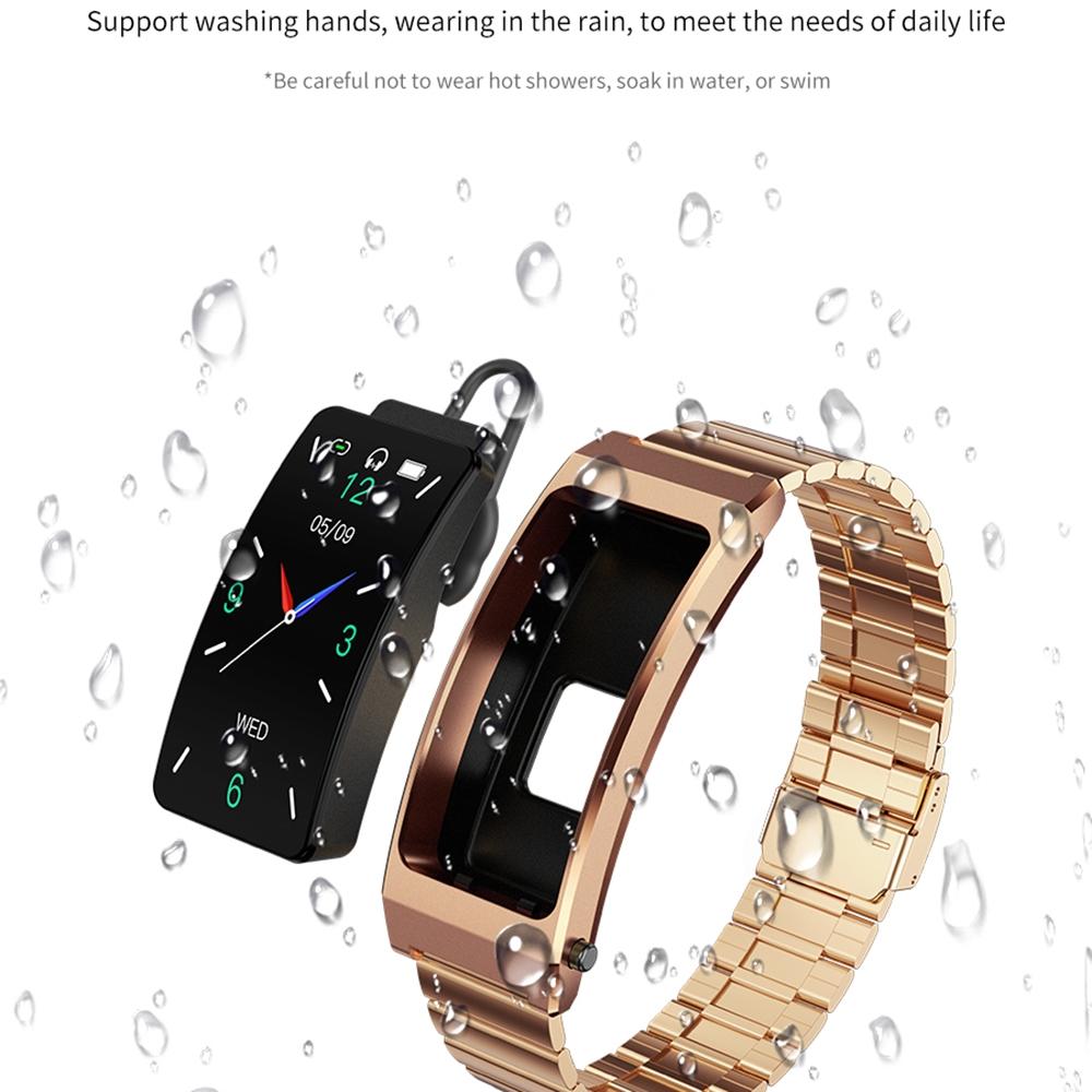 Smart Bracelet With Sleep And Oxygen Monitoring - Tft Display - Black