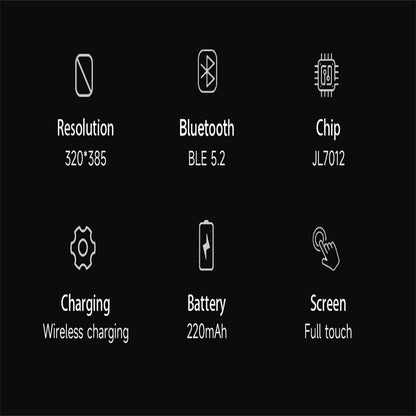 2.04 Inch Colour Screen Smart Watch Steel Strap Support Bluetooth Call - Black