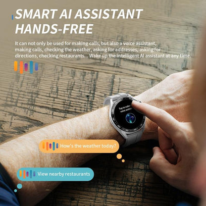 1.39 Inch Ip67 Waterproof Health Monitoring Bluetooth Call Smart Watch With Nfc Payment - Black