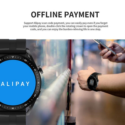 1.39 Inch Ip67 Waterproof Health Monitoring Bluetooth Call Smart Watch With Nfc Payment - Black