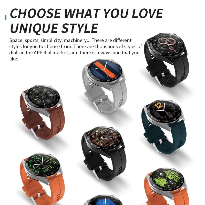 1.39 Inch Ip67 Waterproof Health Monitoring Bluetooth Call Smart Watch With Nfc Payment - Black
