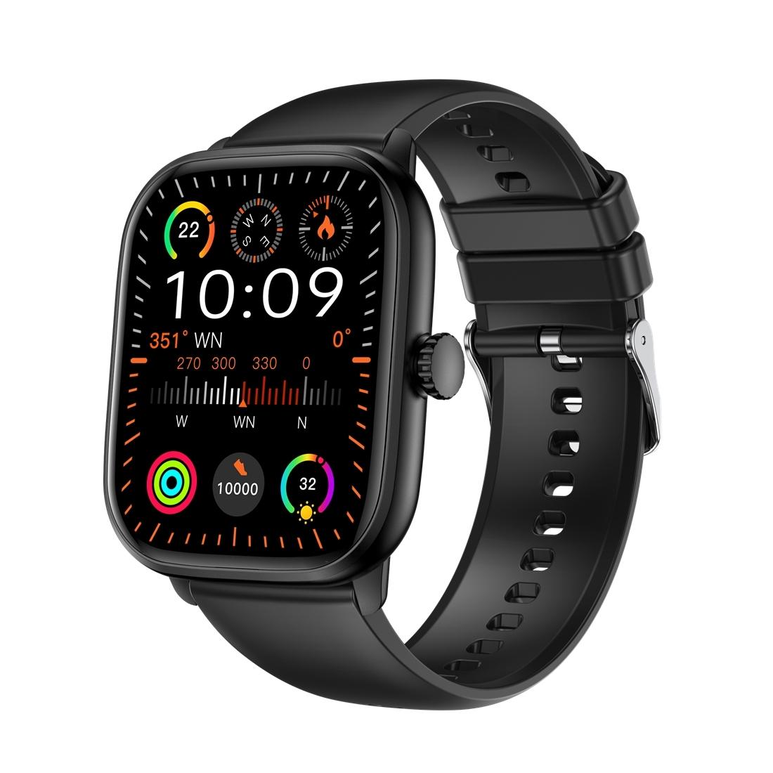 2.01 Inch Ips Hd Screen Smart Watch Supports Bluetooth Call / Health Monitoring Black