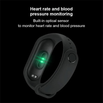 Waterproof Bluetooth Smart Watch With Hr / Bp Monitoring And Colour Screen - Black