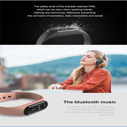 Waterproof Bluetooth Smart Watch With Hr / Bp Monitoring And Colour Screen - Black