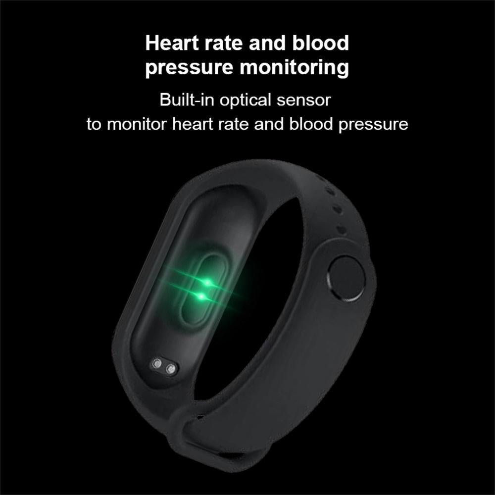 Waterproof Bluetooth Smart Watch With Hr / Bp Monitoring And Colour Screen - Black