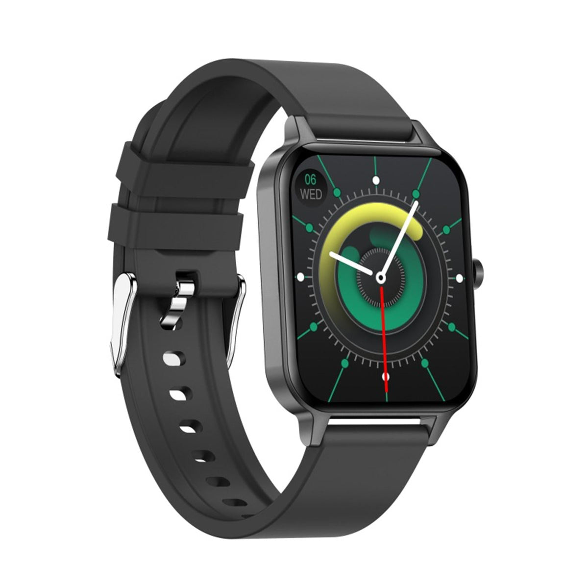 1.69 Inch Ips Touch Screen Ip68 Waterproof Smart Watch Support Sleep Monitoring / Heart Rate Monitoring / Bluetooth Call / Body Temperature Monitoring - Black