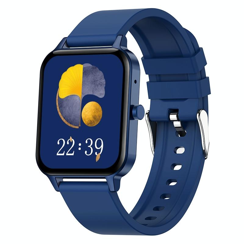 1.69 Inch Ips Touch Screen Ip68 Waterproof Smart Watch Support Sleep Monitoring / Heart Rate Monitoring / Bluetooth Call / Body Temperature Monitoring - Black