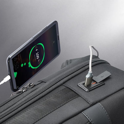 Large Capacity Business Laptop Backpack with Usb & Type-c Port - Black