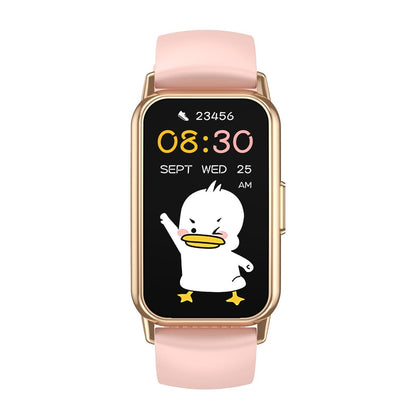 1.47 Inch Waterproof Smart Watch Heart Rate & Blood Pressure Support - Black
