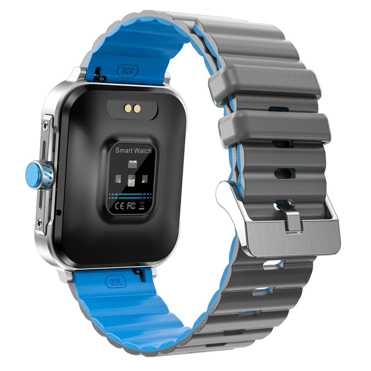 1.9 Inch Tft Square Screen Smart Watch Supports Blood Pressure Monitoring - Black