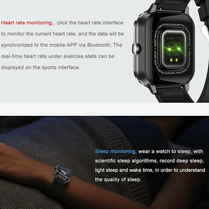 2.01 Inch 2 In 1 Bluetooth Earphone Smart Watch With Nfc & Steel Strap - Black