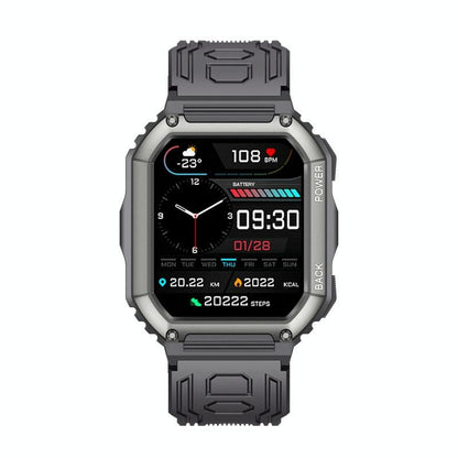 1.8 Inch Heart Rate Blood Pressure Monitoring Smart Calling Watch - Black