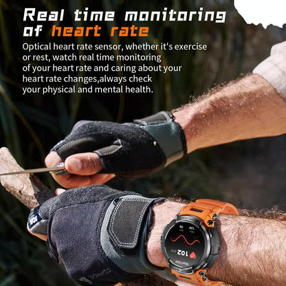 1.5 Inch Colour Screen Bluetooth Smart Watch Health & Sports Monitoring - Black