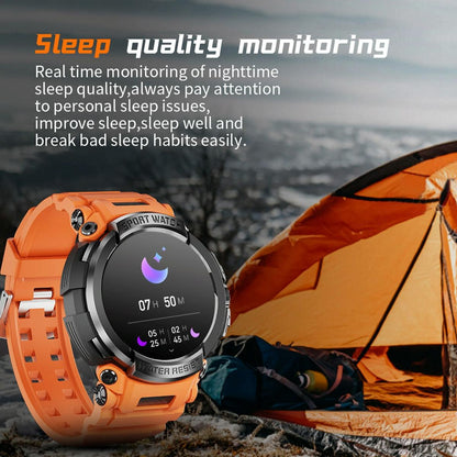 1.5 Inch Colour Screen Bluetooth Smart Watch Health & Sports Monitoring - Black