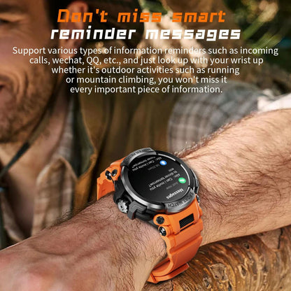 1.5 Inch Colour Screen Bluetooth Smart Watch Health & Sports Monitoring - Black