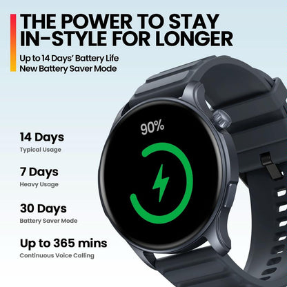 1.43 Inch Bt5.2 Fitness Smart Watch With Health Monitor - Space Gray