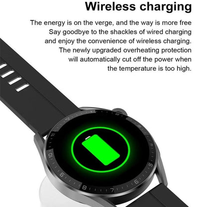 Mini Silicone Smart Watch With Colour Screen - Dt3 - Black