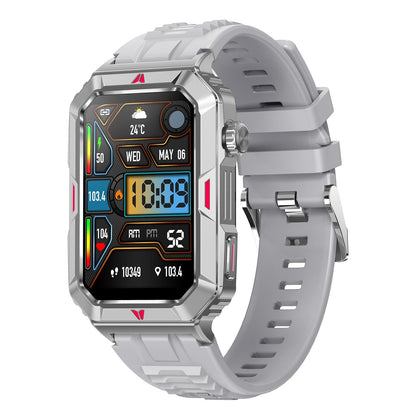 Smart Bracelet With Sleep Detection And Silicone Strap - Bt5.2 - Black