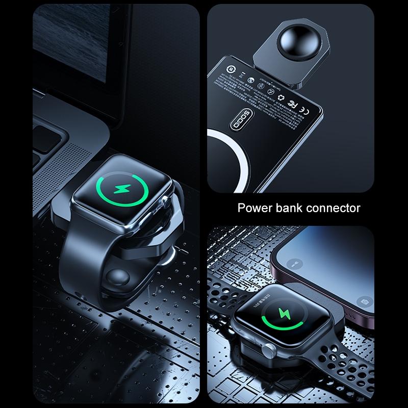 15W 4 In 1 Magnetic Wireless Charger Stand - Black
