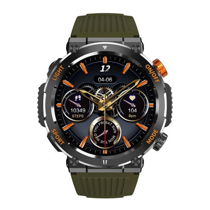 1.46 Inch Round Screen Bluetooth Smart Watch Support Health Monitoring & 100+ Sports Modes - Orange