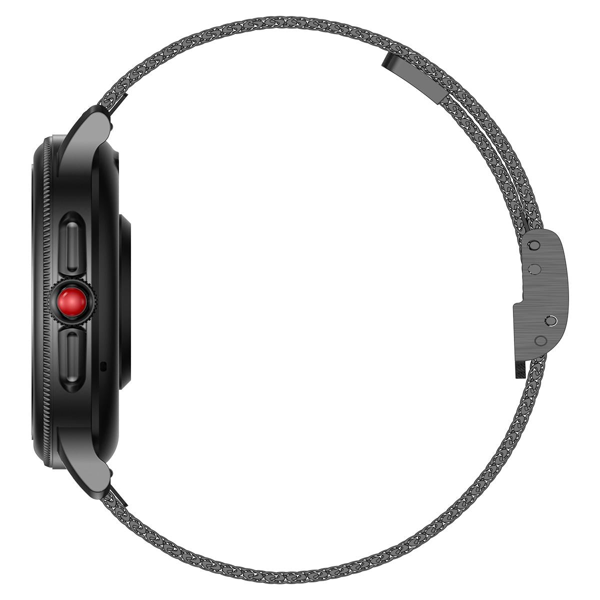 Smart Wristband With Waterproof Heart Rate And Blood Pressure Monitoring - Black