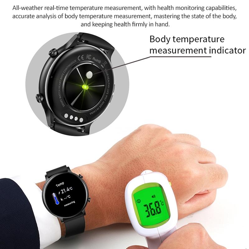 1.32 Inch Waterproof Smart Watch With Bluetooth Calling & Sleep Monitoring - Black