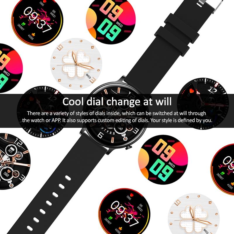 1.32 Inch Waterproof Smart Watch With Bluetooth Calling & Sleep Monitoring - Black