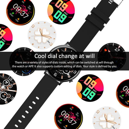 1.32 Inch Waterproof Smart Watch With Bluetooth Calling & Sleep Monitoring - Black