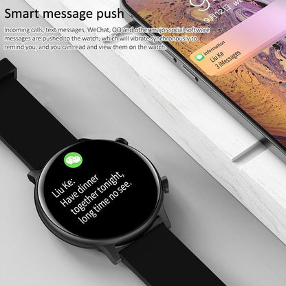 1.32 Inch Waterproof Smart Watch With Bluetooth Calling & Sleep Monitoring - Black