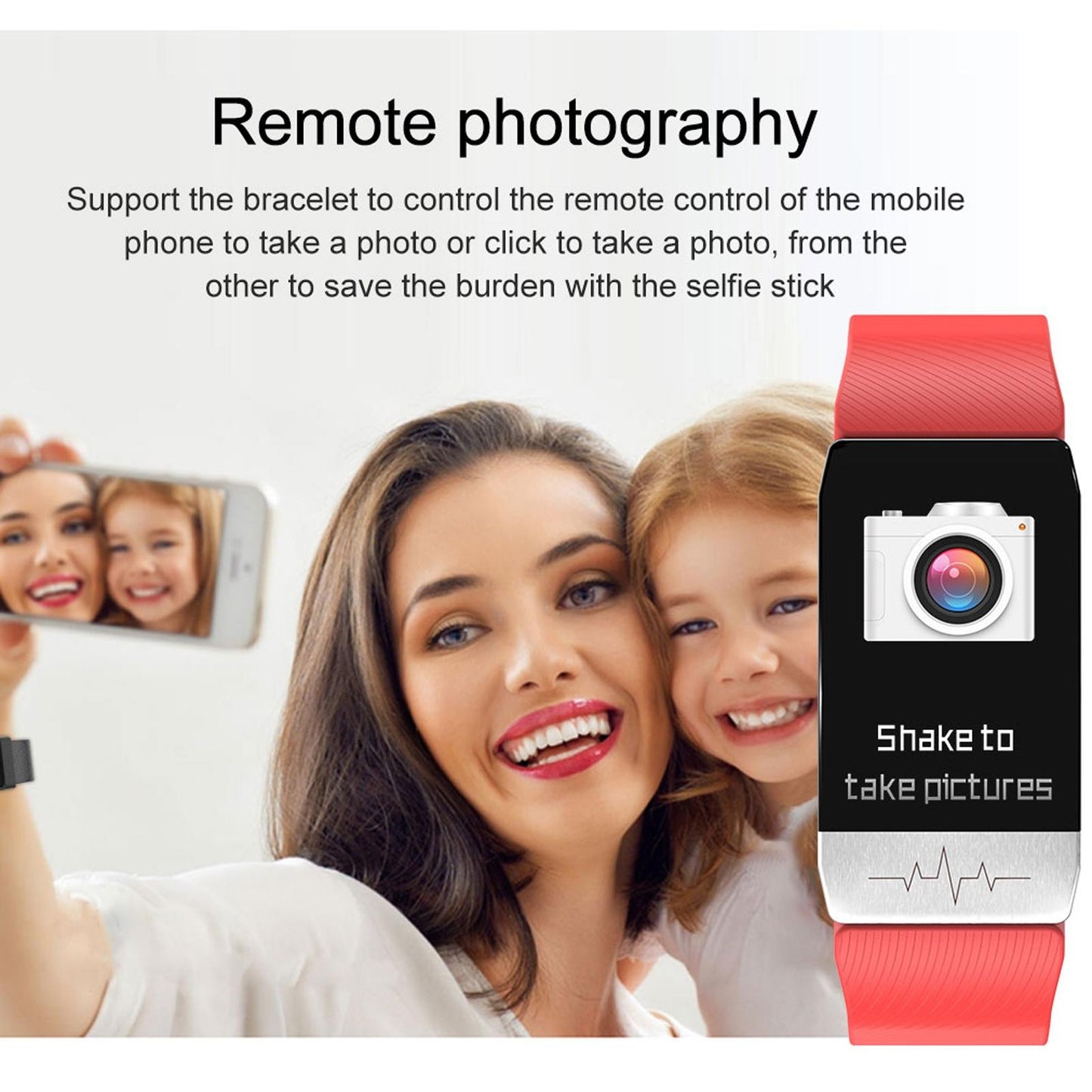 Waterproof Smart Bracelet With Blood Oxygen & Heart Rate Monitoring - Black