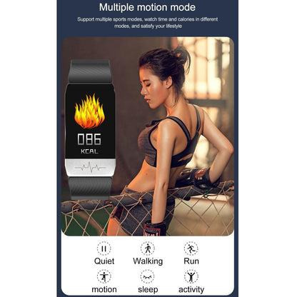 Waterproof Smart Bracelet With Blood Oxygen & Heart Rate Monitoring - Black