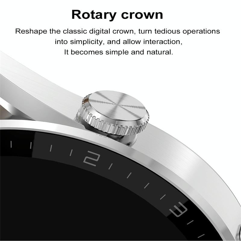 Smart Steel Watch With Colour Screen - Black