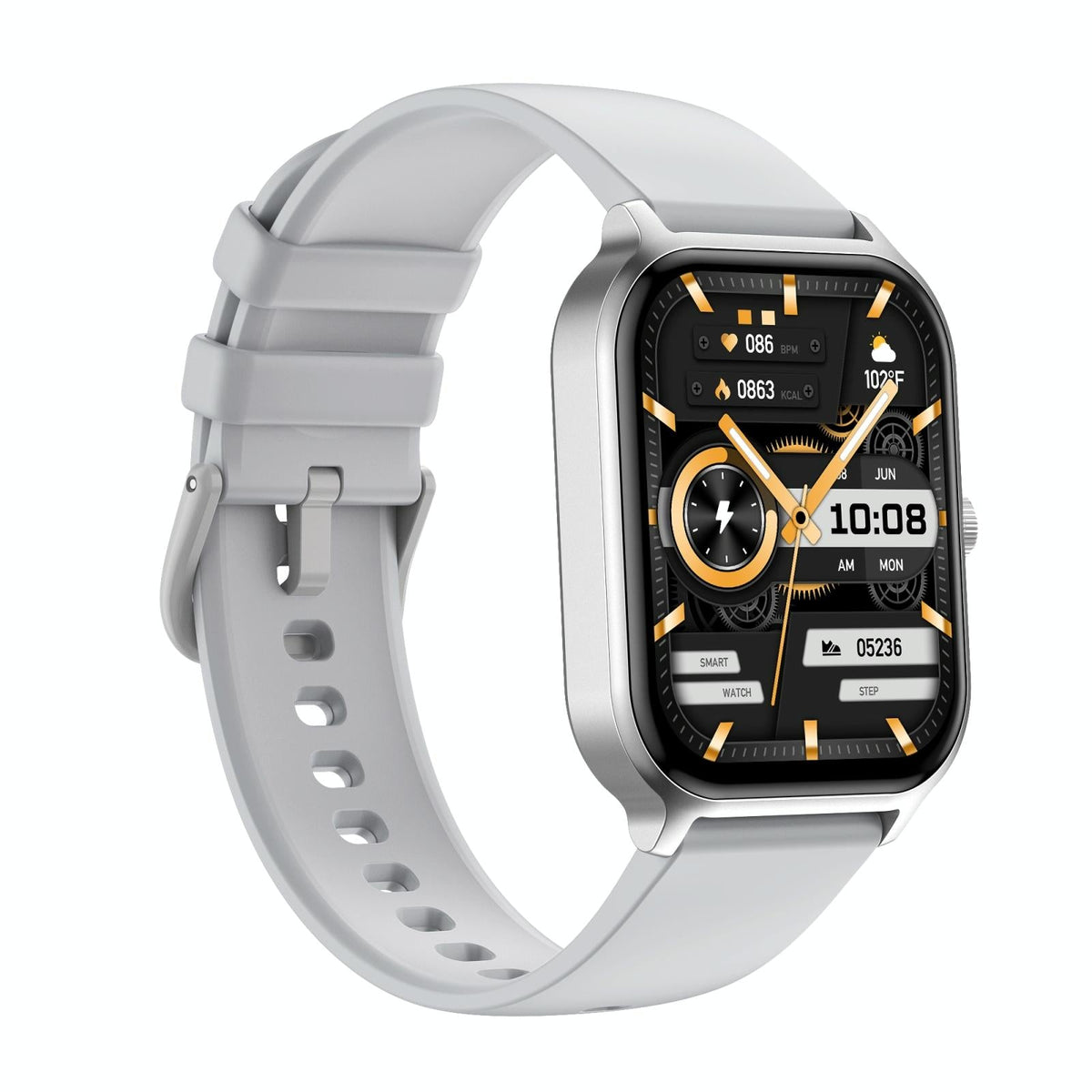 1.93 Inch Colour Screen Smart Watch Support Bluetooth Call / Health Monitoring - Black