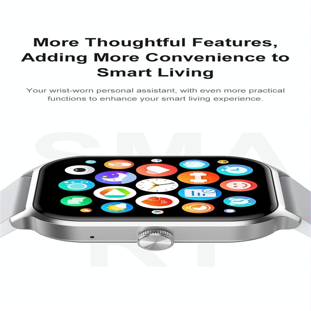 1.93 Inch Colour Screen Smart Watch Support Bluetooth Call / Health Monitoring - Black