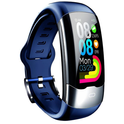 Smart Bracelet With Heart Rate And Blood Glucose Monitoring - Tft Hd - Black