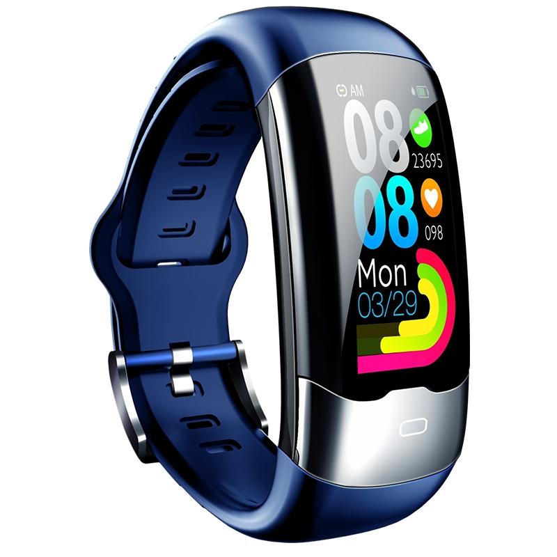 Smart Bracelet With Heart Rate And Blood Glucose Monitoring - Tft Hd - Black