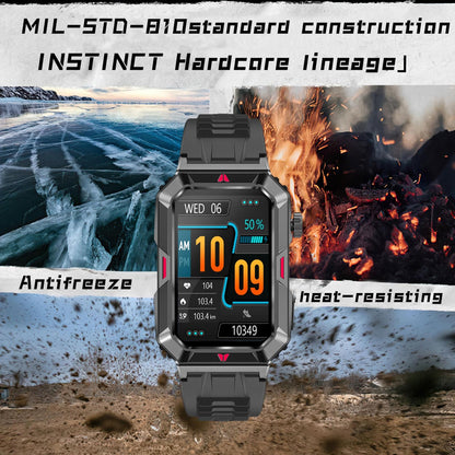 Smart Bracelet With Sleep Detection And Steel Strap - Bt5.2 - Black