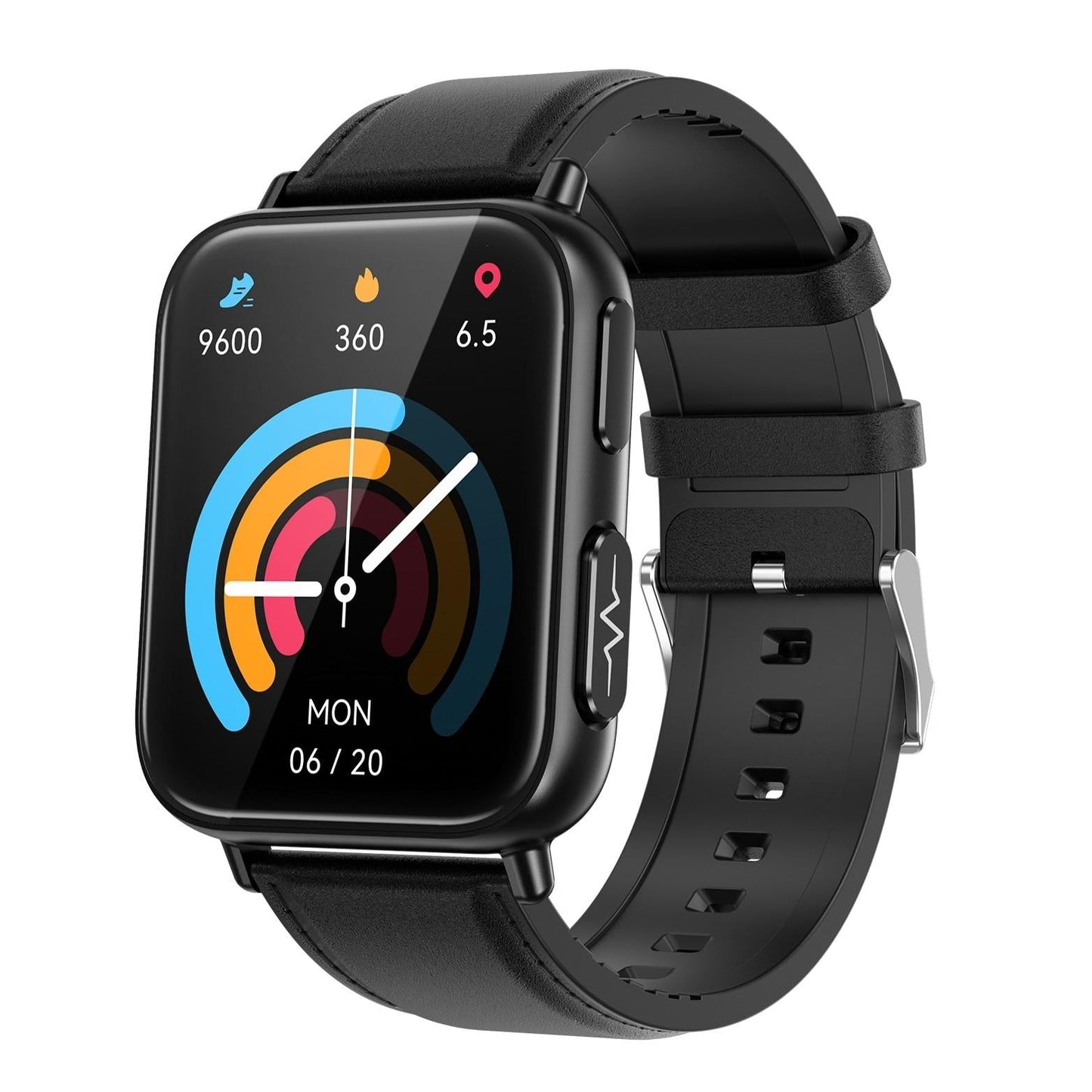 1.91 Inch Waterproof Smart Watch With Ai Diagnosis & Health Monitoring - Black
