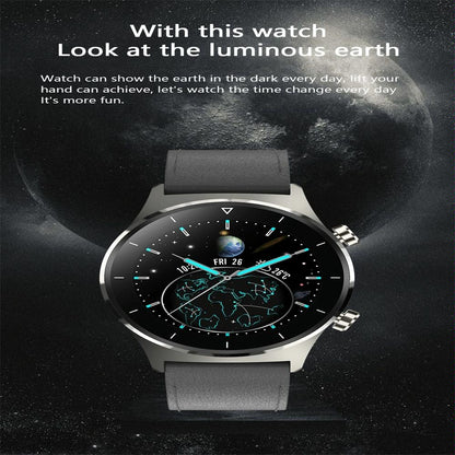 Waterproof Smart Watch With Heart / Bp / Oxygen / Sleep Monitoring - Ip68 - Black