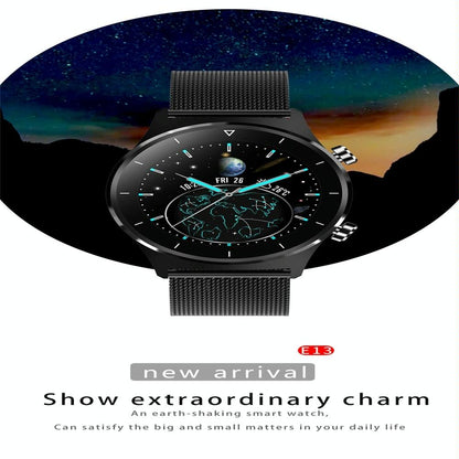 Waterproof Smart Watch With Heart / Bp / Oxygen / Sleep Monitoring - Ip68 - Black